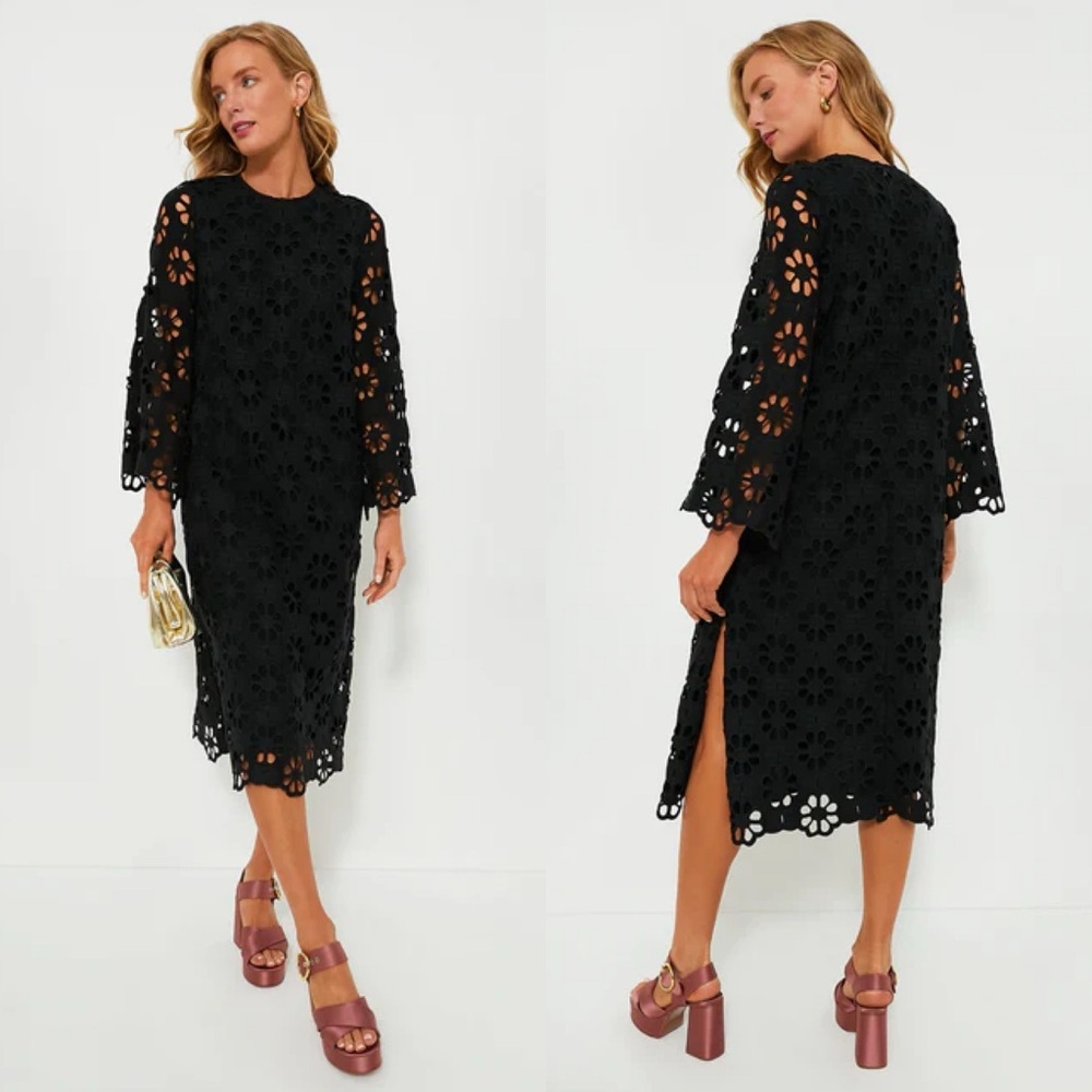 NWT Tuckernuck Noir Eyelet Hutton Midi Dress